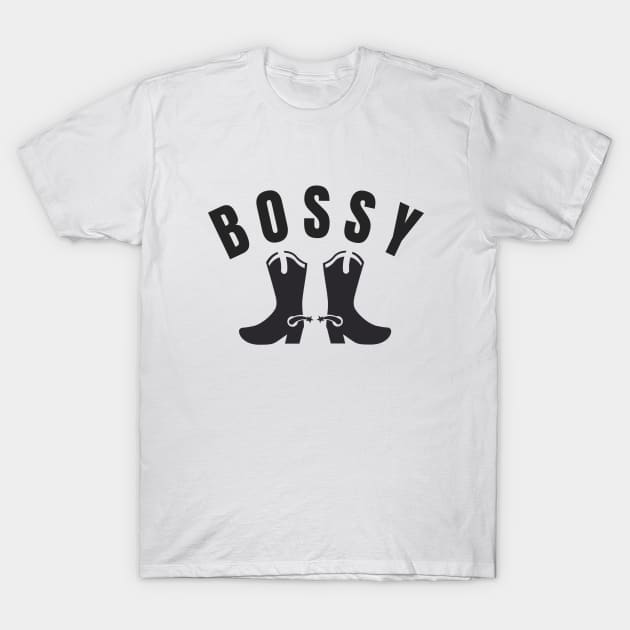 Bossy Boots (Super Cute Cowboy Boot with Spurs) T-Shirt by tnts